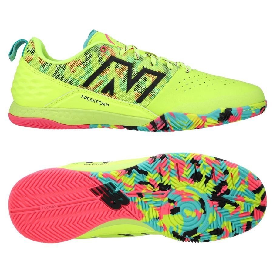 New Balance Audazo V6 Pro IN - Jaune Fluo/Multicolor