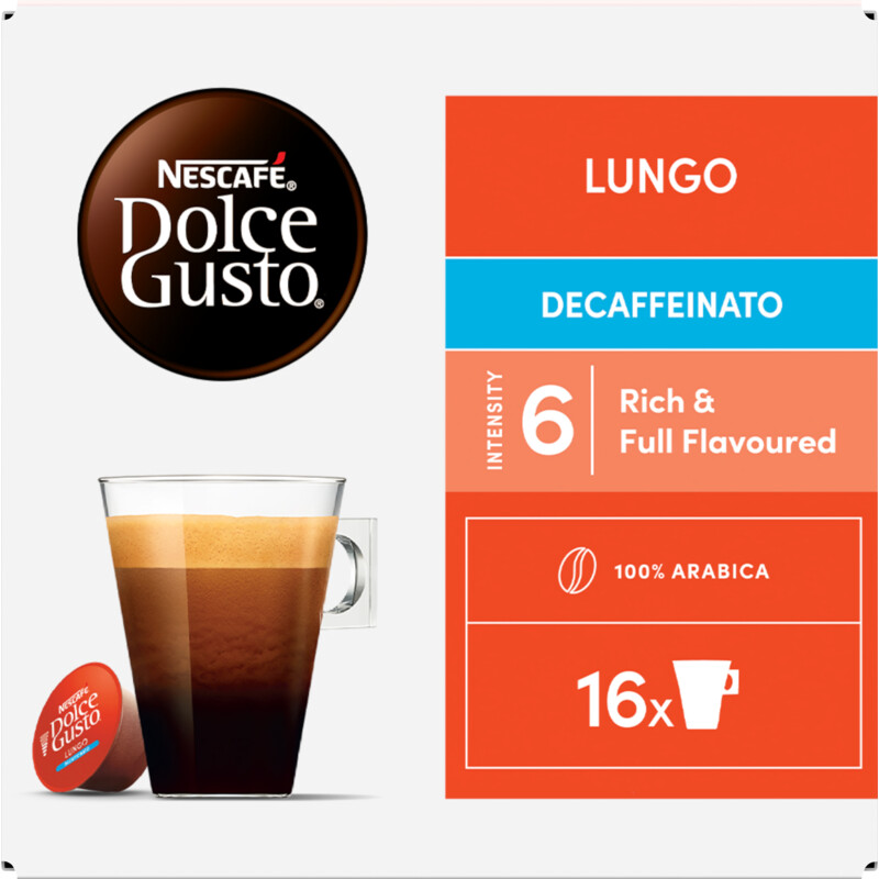 Nescafé Dolce Gusto Lungo decaffeinato capsules