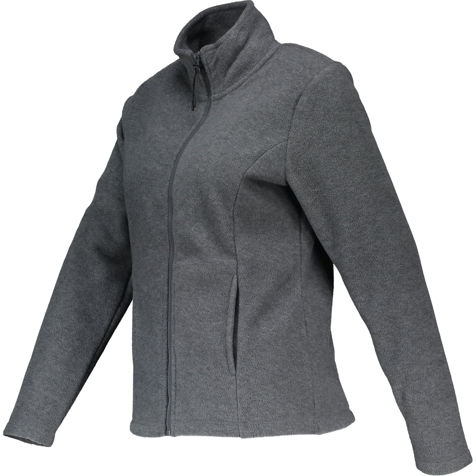 Damen-Polarfleecejacke mit Stehkragen XXL, grau