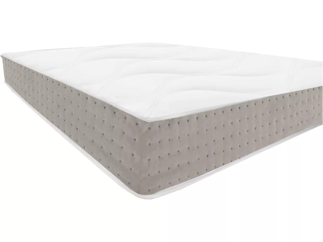 Matelas ressorts ensachés + mousse mémoire 24cm 140x190