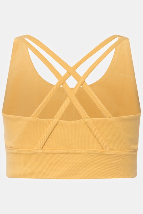 Bustier, Rippjersey, Carree-Ausschnitt, Biobaumwolle