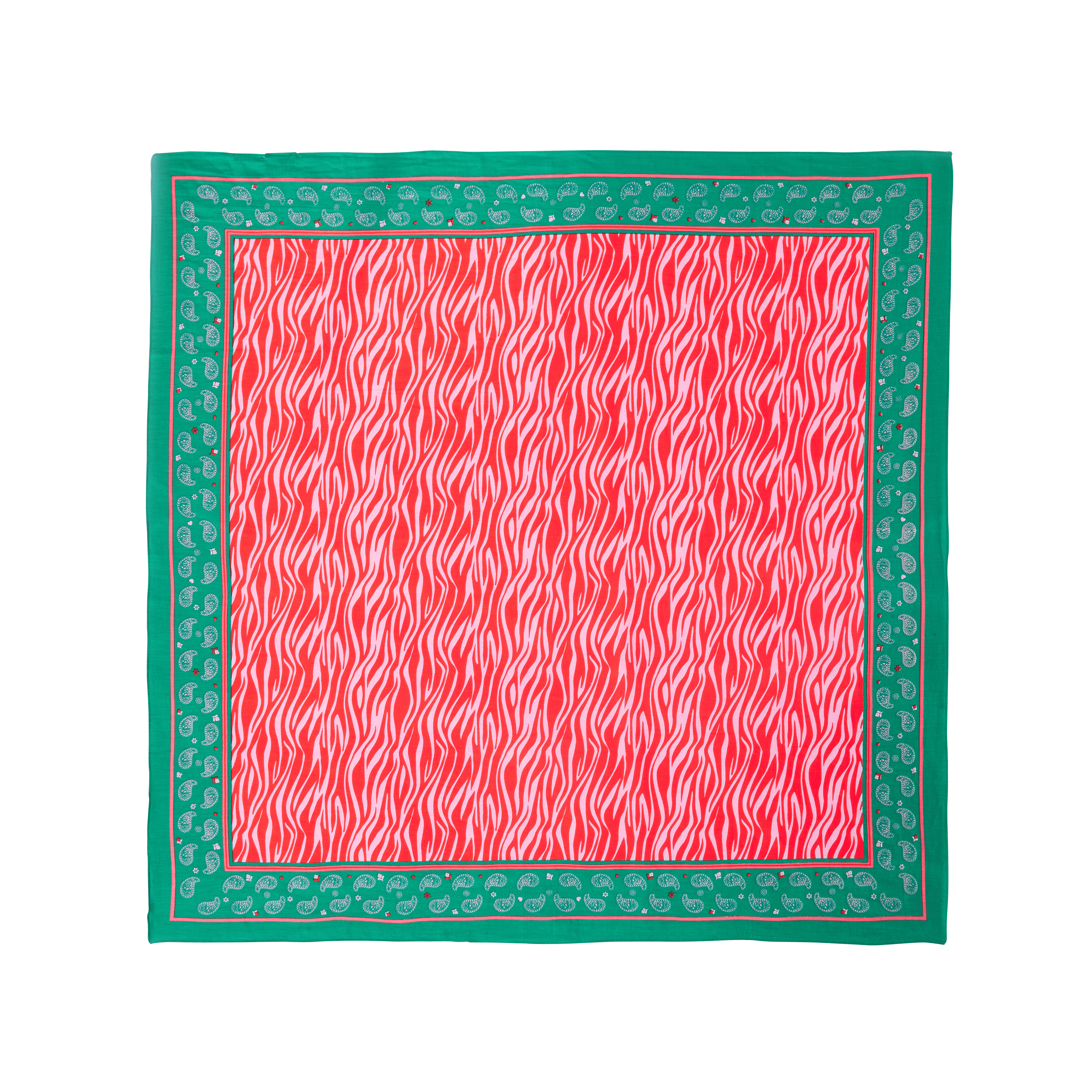 LOLA - Foulard en coton biologique | Rouge