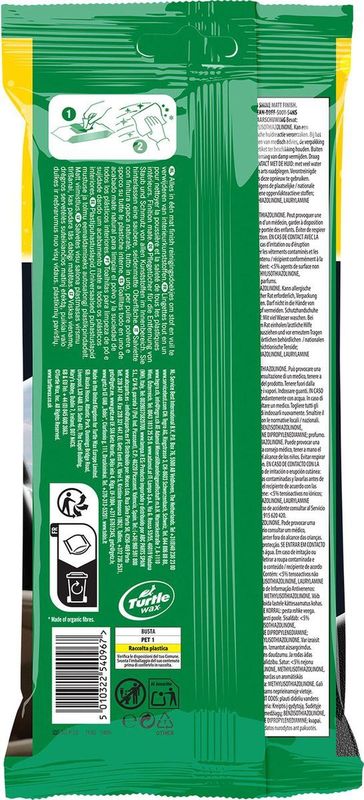 Turtle Wax - Fresh Shine Matt - Interieurreiniger - 24 Doekjes - Citrusgeur