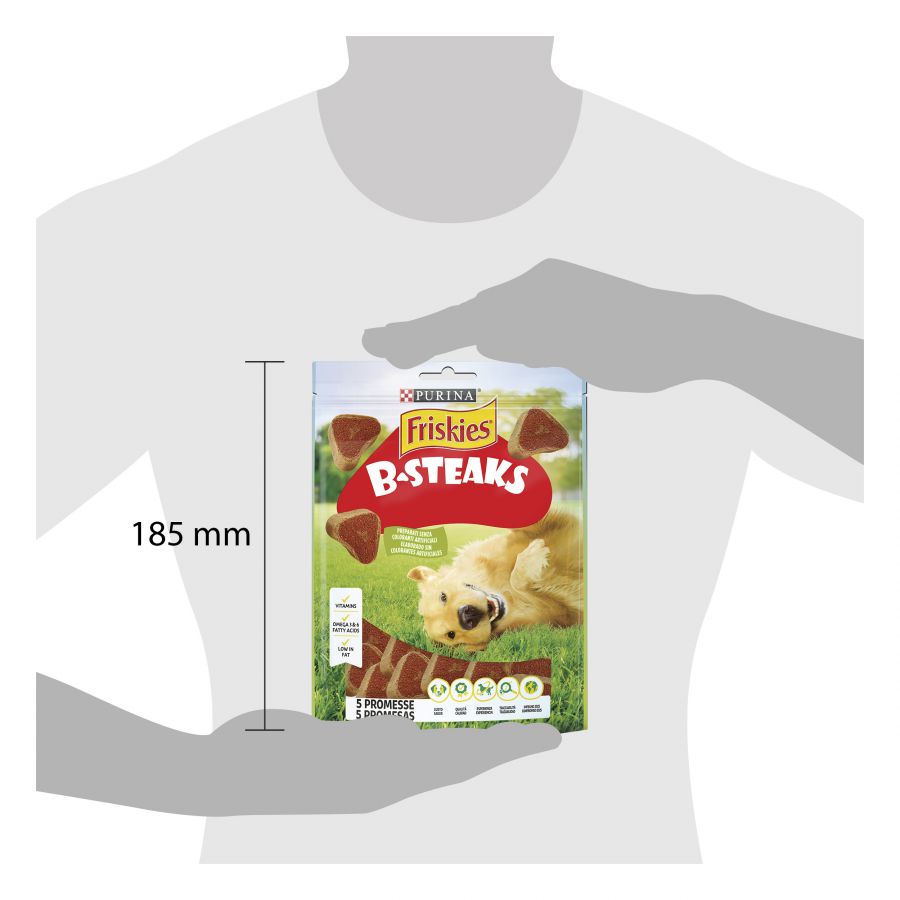 Petiscos para cães Friskies B-Steaks