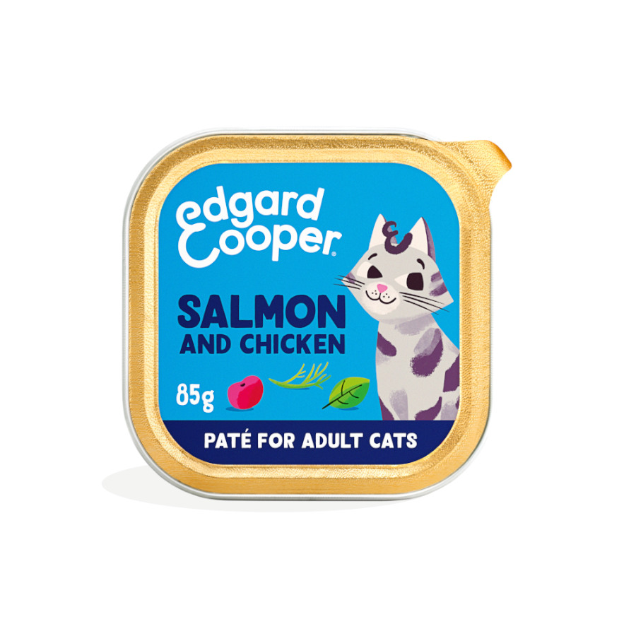 Edgard & Cooper Salmão Adulto e Frango em Patê para Gatos