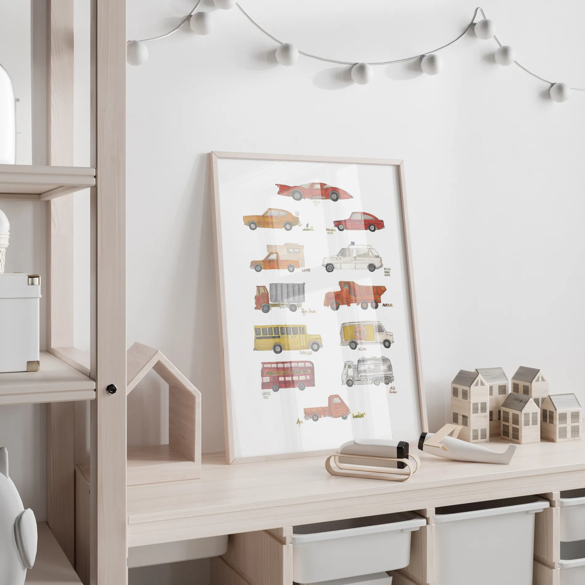 Poster&Frame Plakat - Cars