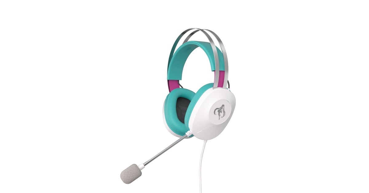 ASUSTUF Gaming H1 Gen II Hatsune Miku Edition over-ear gaming headset  (Wit/turquoise, Pc, PlayStation 4, PlayStation 5)