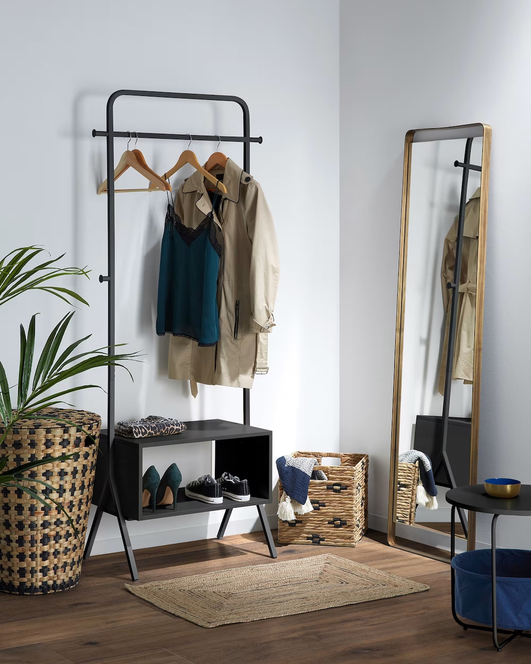 Kave Home Garderobe CELSIE 74 x 180 cm schwarz