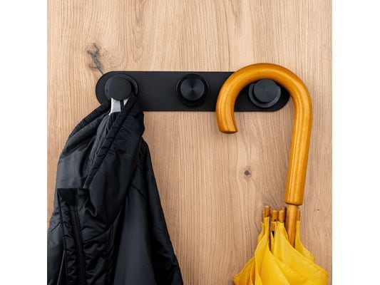 Silwy Garderobe Spotlight 10 kg, Schwarz Kleiderhaken
