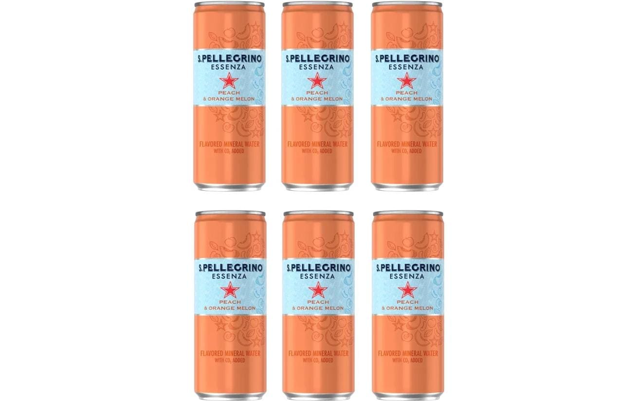 Essenza Peach & Orange Melon 6 x 0.33 lErfrischungsgetränk mit natürlichem Mineralwasser und natürlichen Aromastoffen