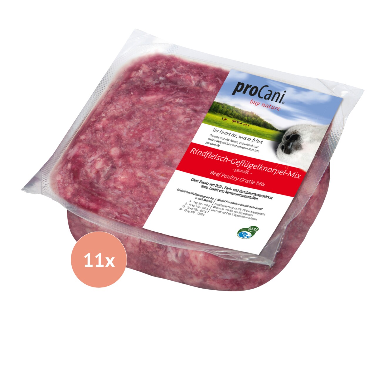 ProCani BARF-Paket pur Kalziumreich