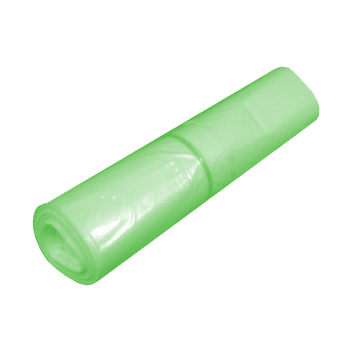 Sac plastique PE BD 110L vert transparent 38µm NF Jet'Sac