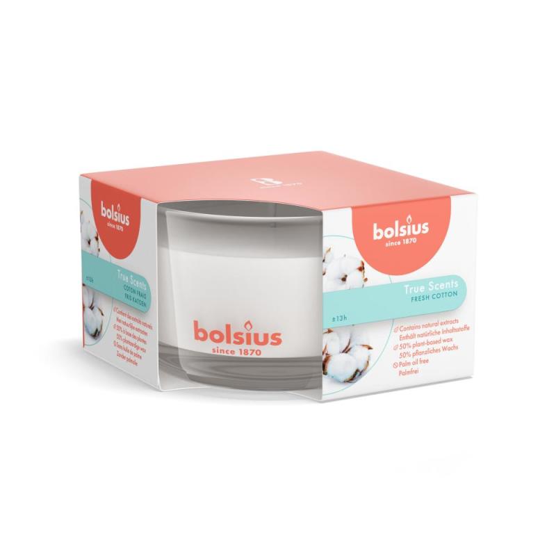 Bolsius True Scents Fresh Cotton Geurkaars 1 Stuk