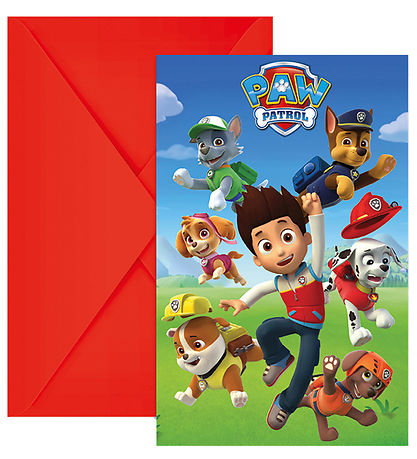 Decorata Party Einladungen - 6er-Pack - Paw Patrol Bereit Gefütt