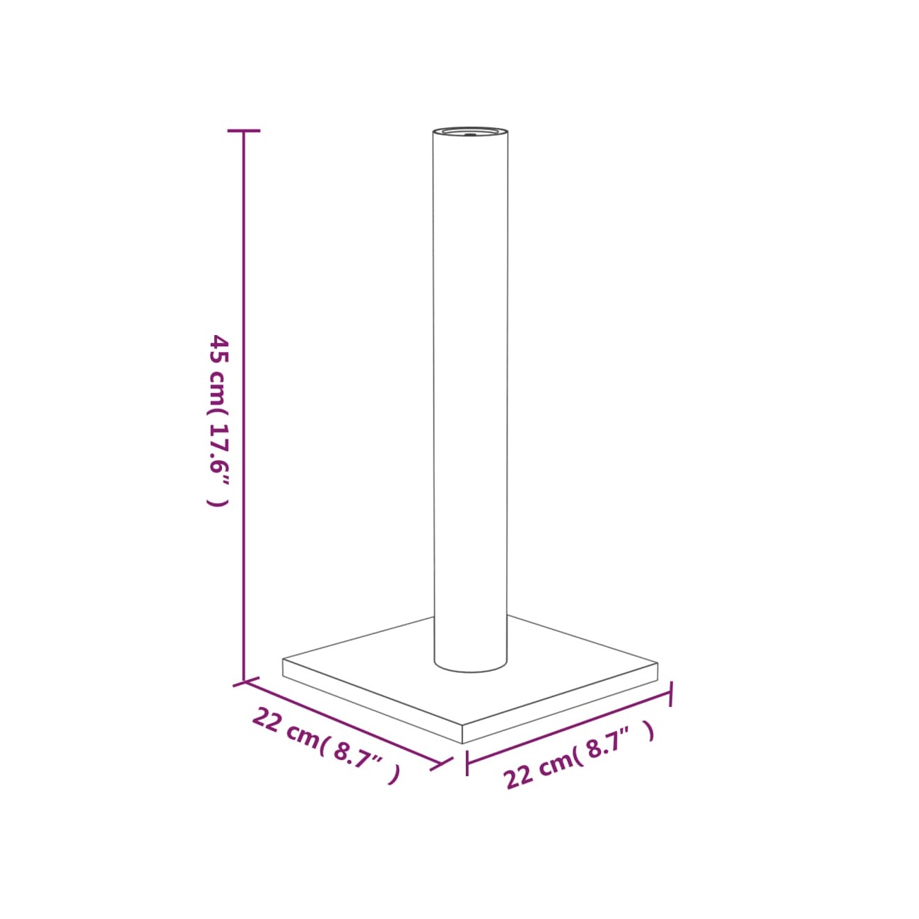 VidaXL Kratzsäule