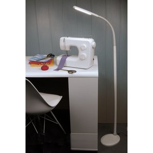 Lampe LED sur pied, 4 couleurs de lumière, blanc