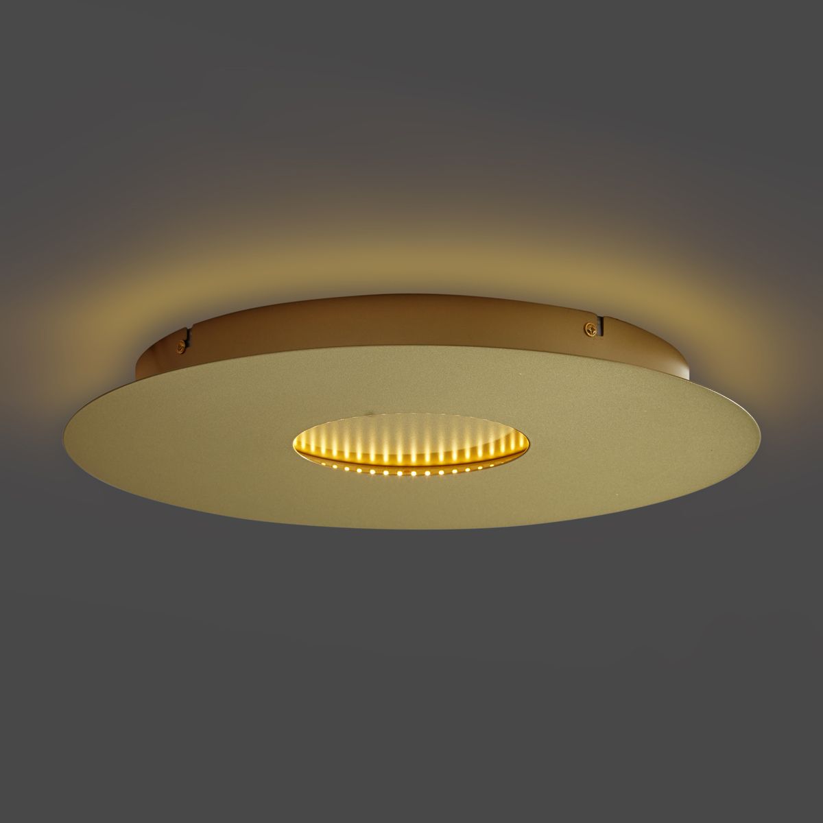 Moderne plafondlamp goud 40cm incl. LED 3-staps dimbaar - Morning