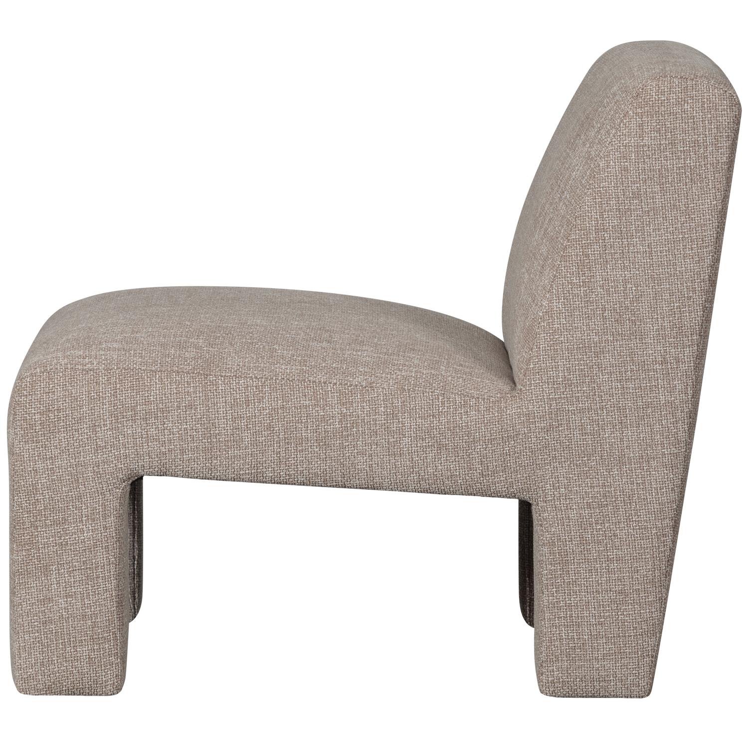 WOOOD Lavid Fauteuil - Polyester - Naturel - 73x74x84