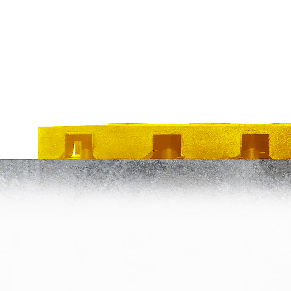Tapis anti-fatigue modulable - pièce latérale jaune femelle