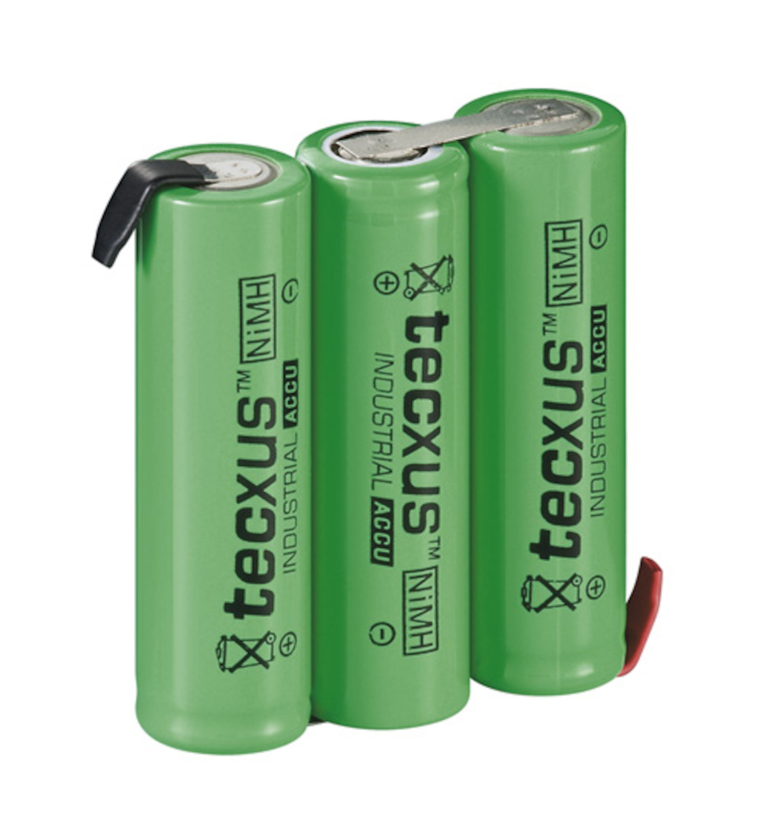 NiMH2 oppladbart 3 x AA-batteri med loddeører