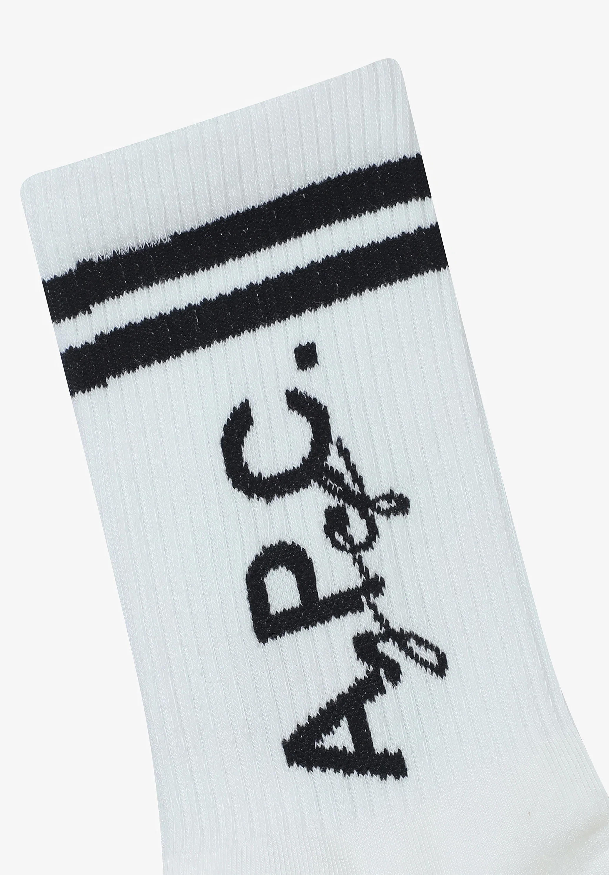 Chaussettes Coline - Blanc/noir