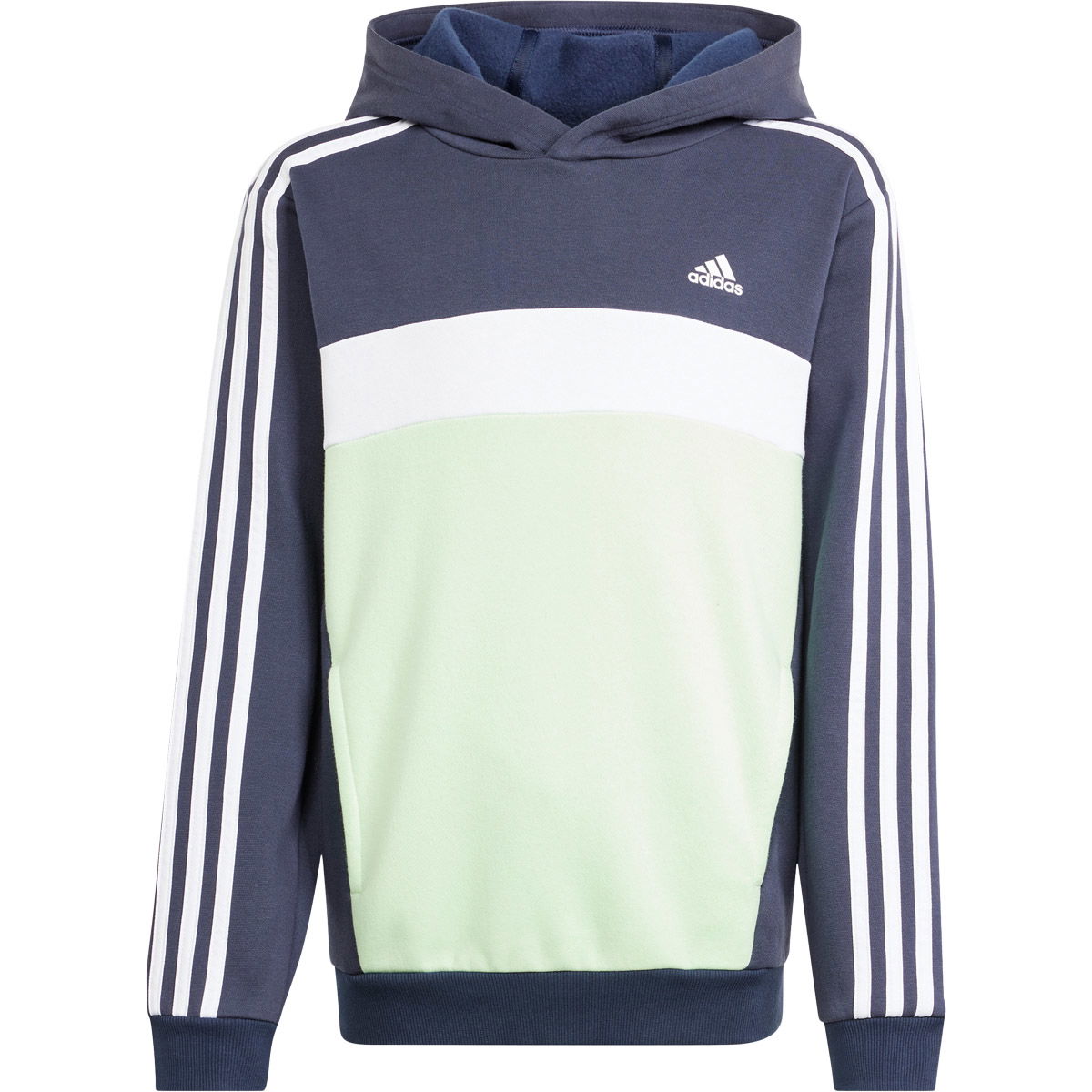 adidas Tiberio 3-Stripes Colorblock Fleece Hættetrøje Børn