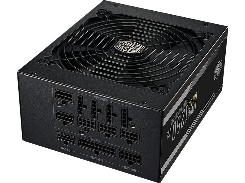 Cooler Master Netzteil MWE Gold V2 ATX 3.1 1250 W Leises ATX-Netzteil mit 1250 W Leistung