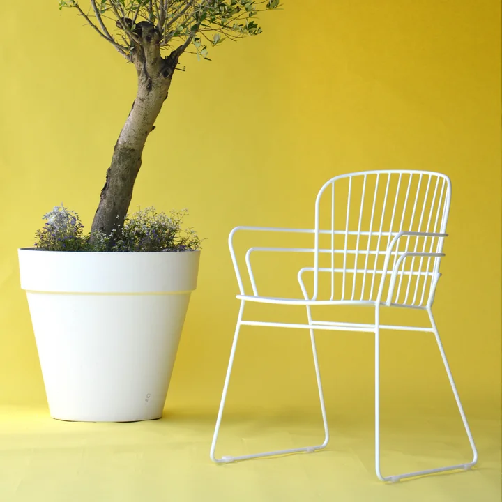 Jan Kurtz - Ferly Gartenarmlehnstuhl, weiss