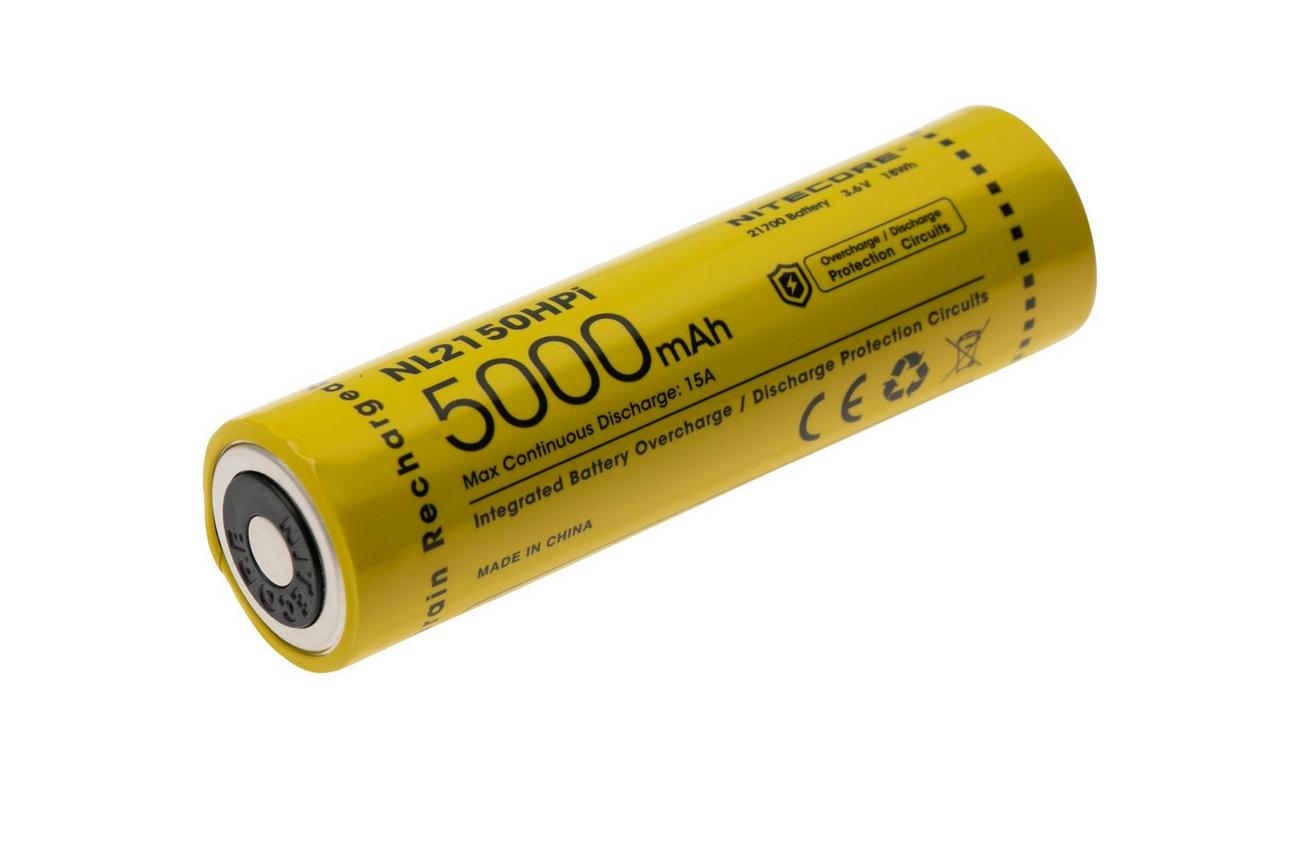 Nitecore NL2150HPi 21700 oplaadbare Li-ion accu, 5000 mAh
