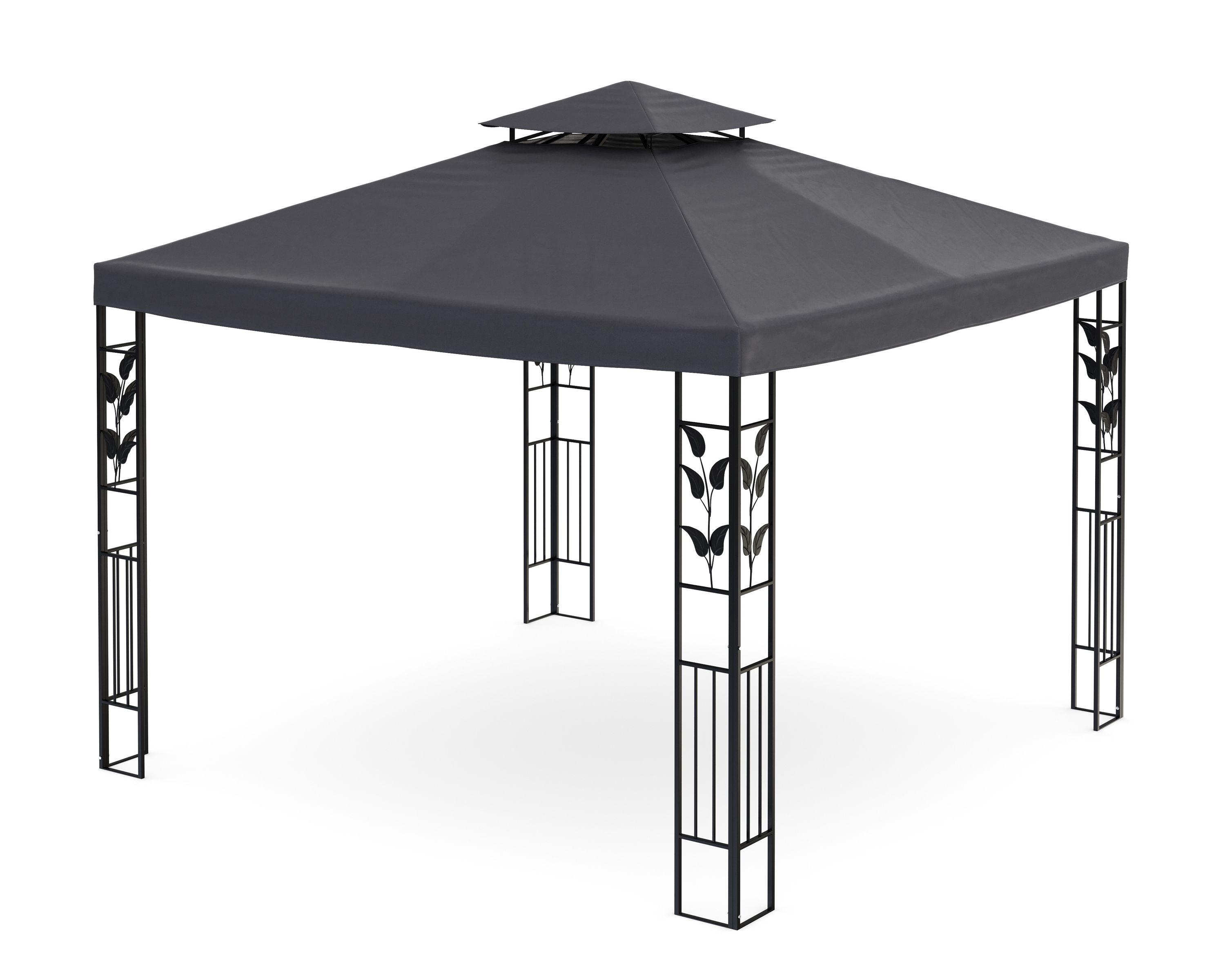 Gartenpavillon ZEN 3 x 3 m anthrazit