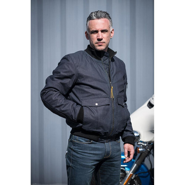 Helstons - Blouson Officer Bleu