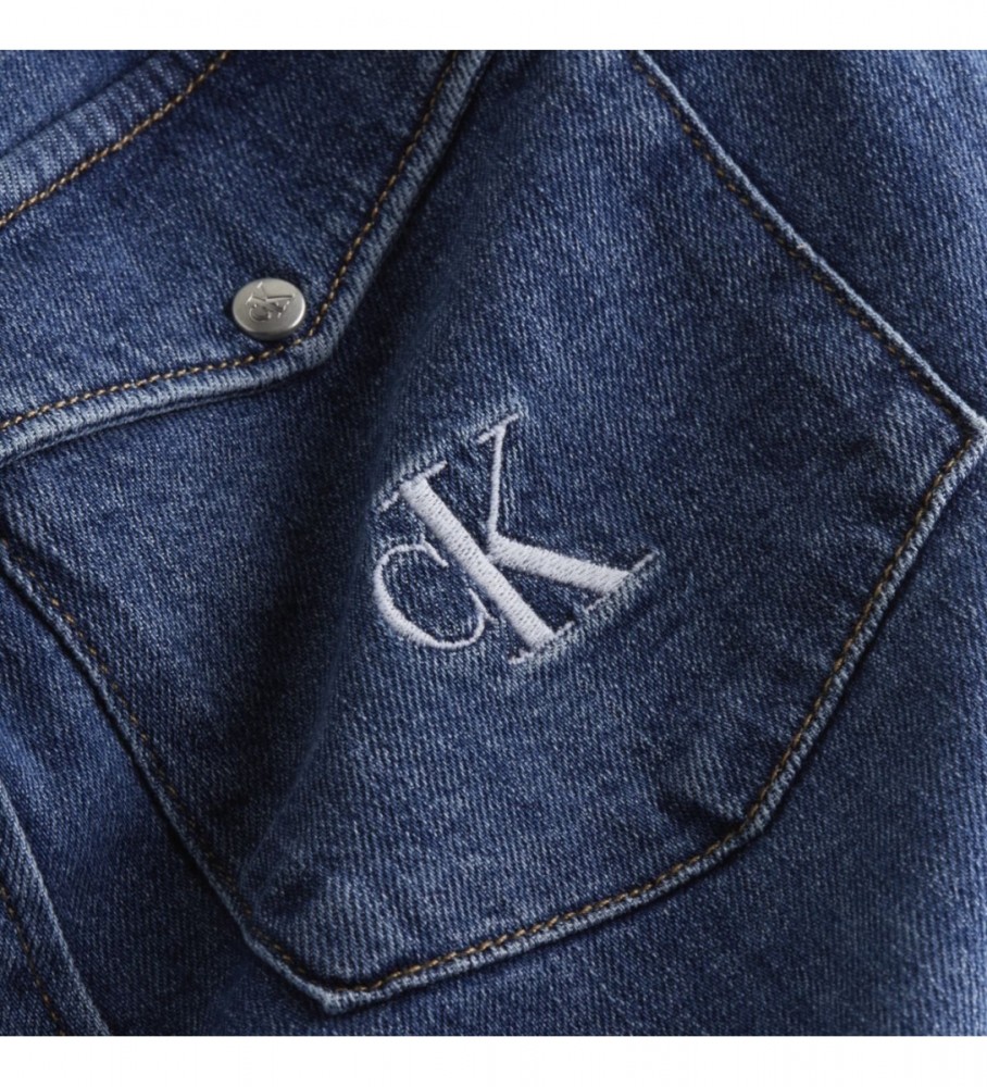 Camisa jeans slim azul da Calvin Klein