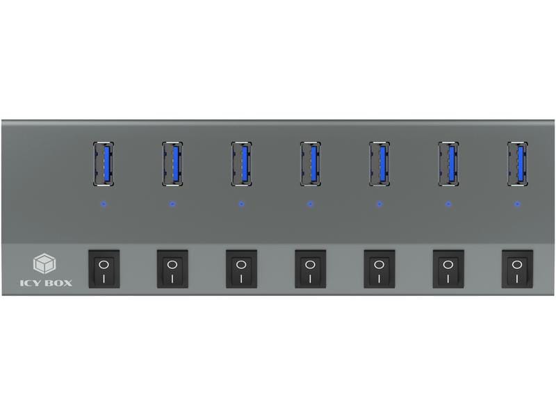 ICY BOX USB-Hub IB-HUB1701-C3 7-Port USB-3.0-Hub