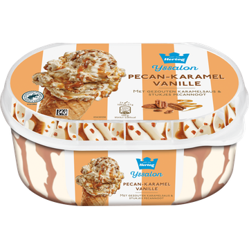 Hertog IJssalon Ijs Pecan-Karamel Vanille 825 ml