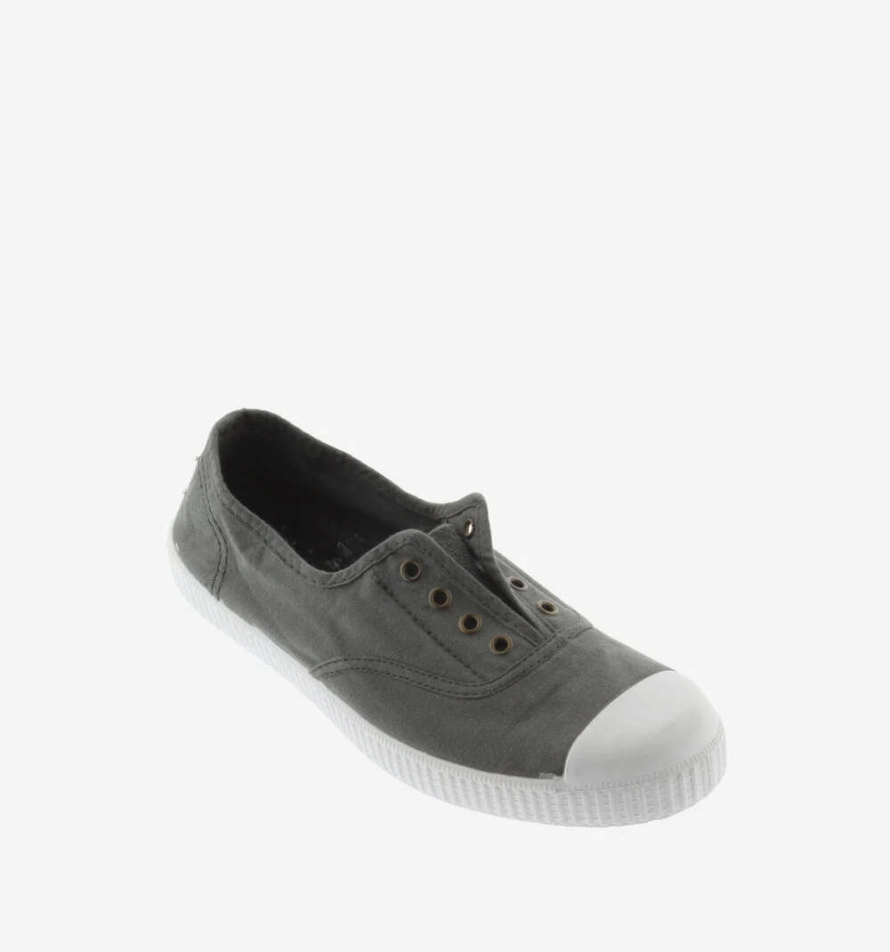 1915 INGLESA TENNIS TOILE DREC® ÉLASTIQUE Baskets en toile avec élastique pour femme PLOMO
