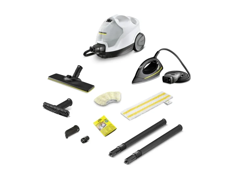 Kärcher SC 4 EasyFix IRON, Cylinderdamp rengøringsmiddel, 0,8 L, Sort, Hvid, 50 cm, 100 cm, 4 m