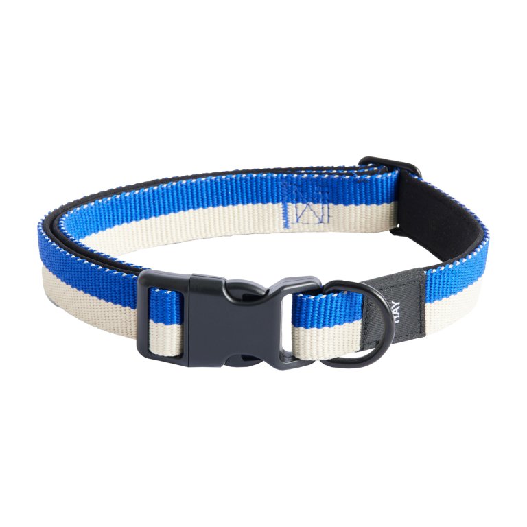 Hay Dogs halsband M/L Blue/Off-White