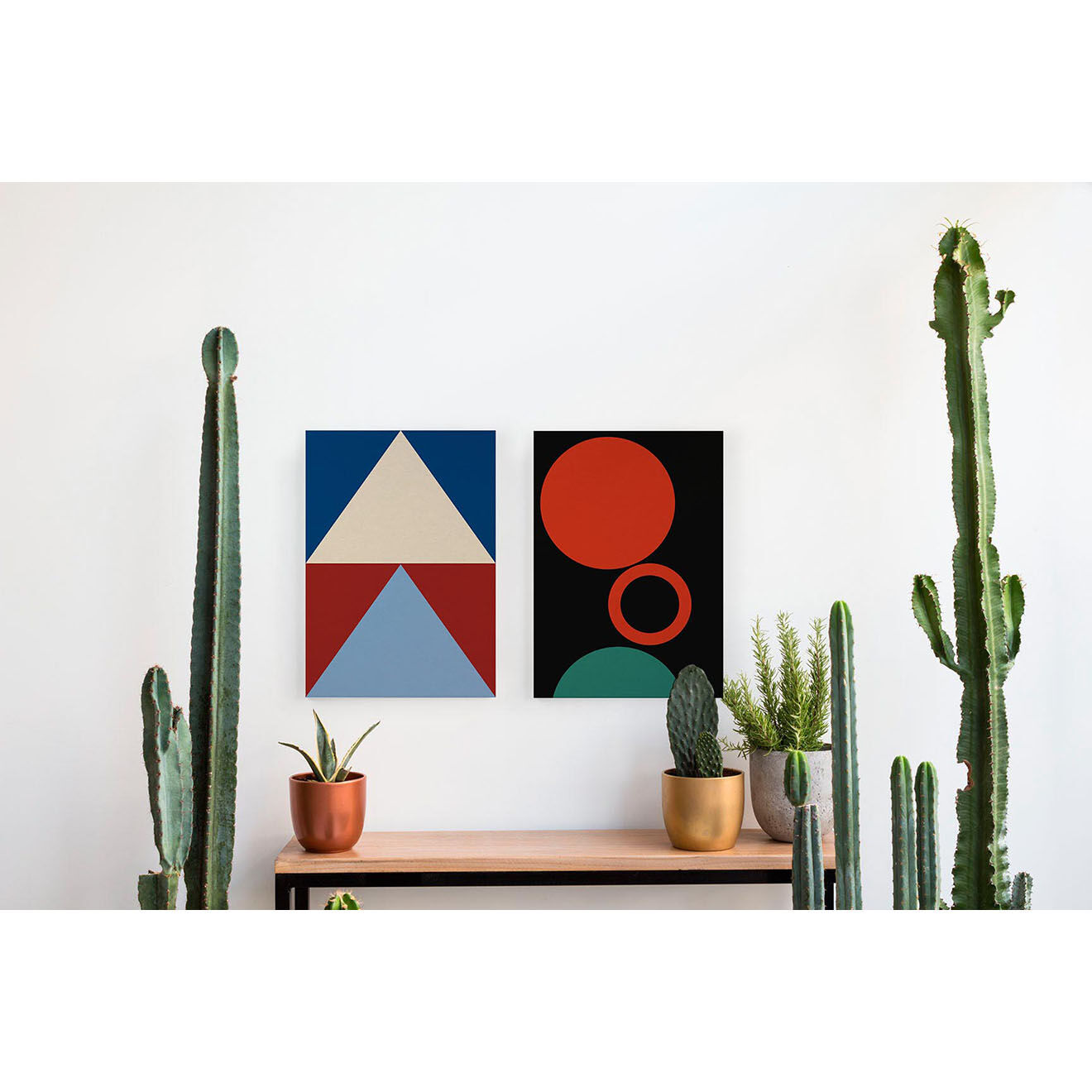 Really Nice Things Toile Triangles Colorés - 60x40 cm