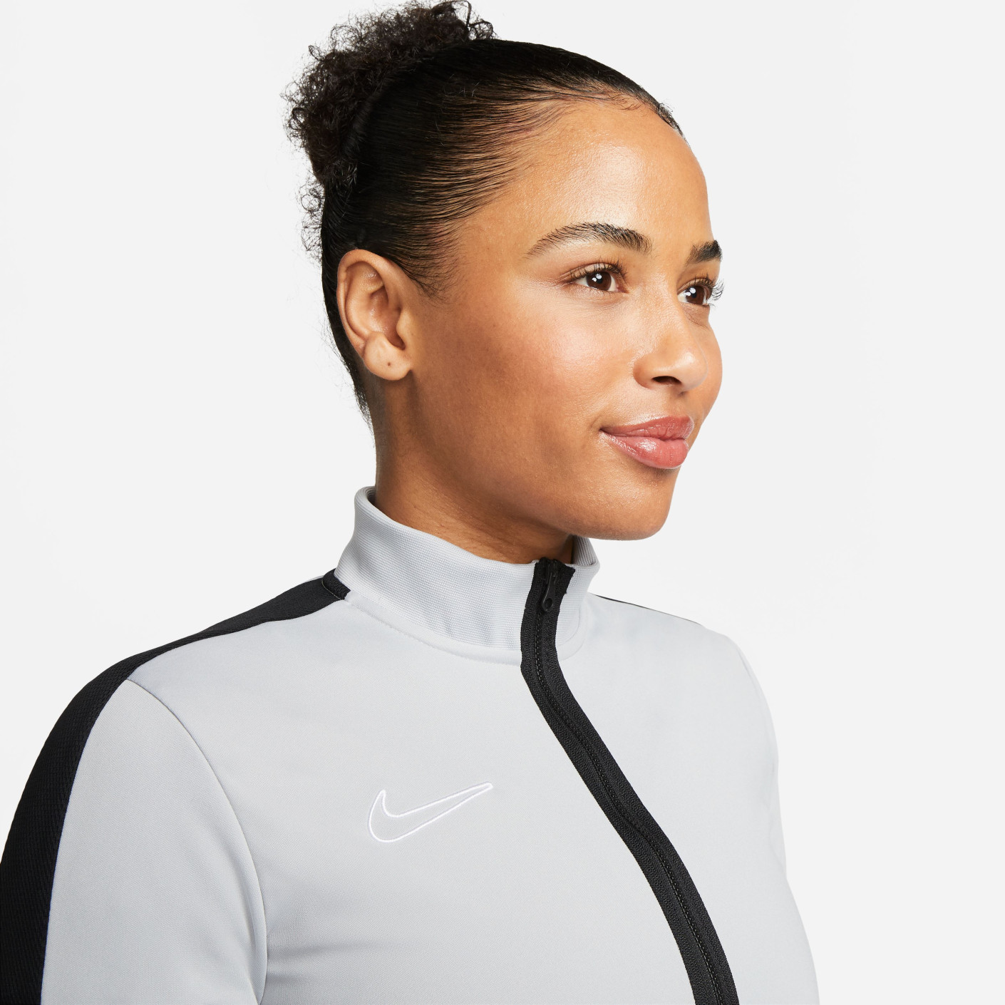 Nike Dri-FIT Academy 23 Trainingsjack Full-Zip Dames Grijs Zwart Wit