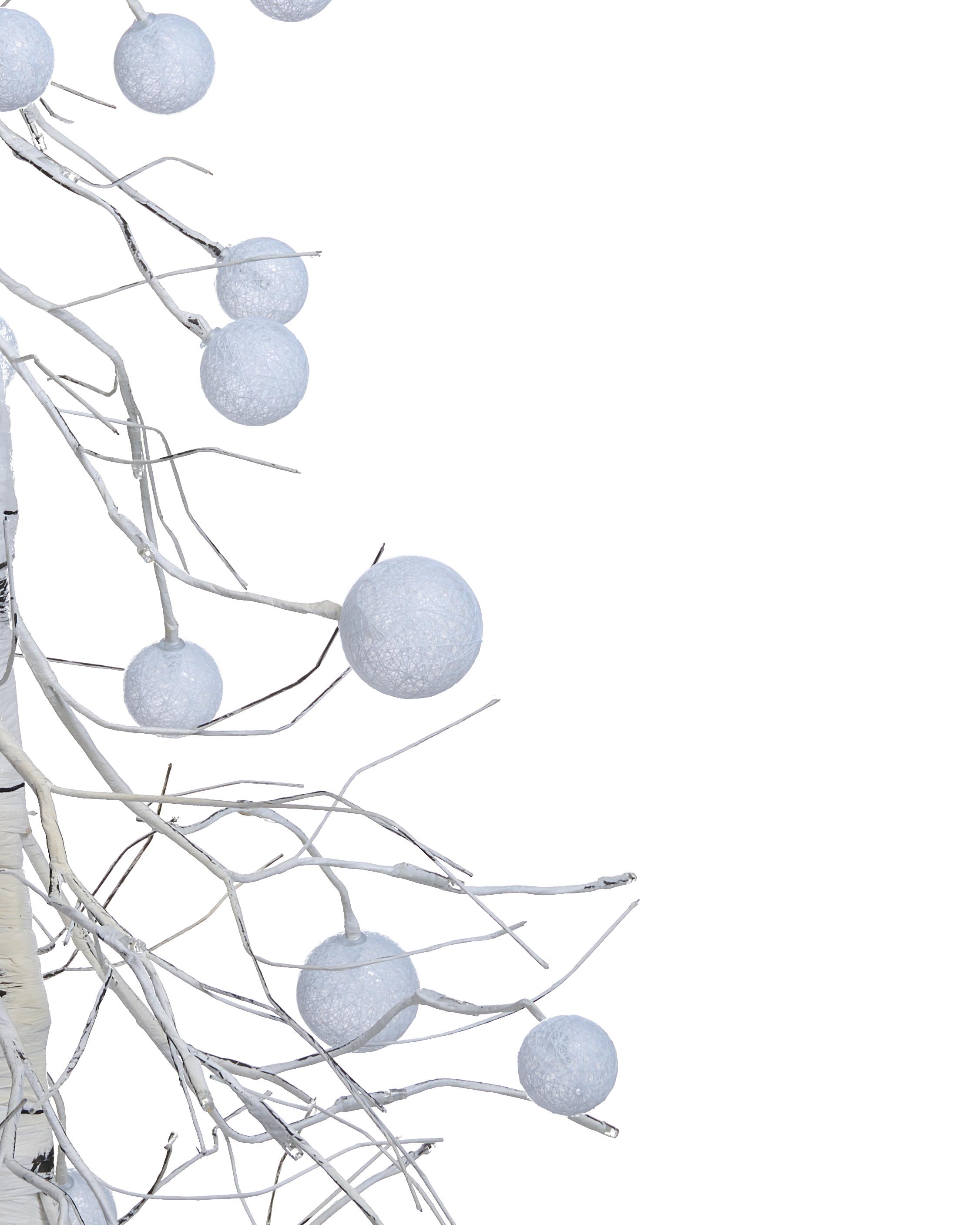 Buitendecoratie LED HOLAR Kerstboom 122 cm Wit