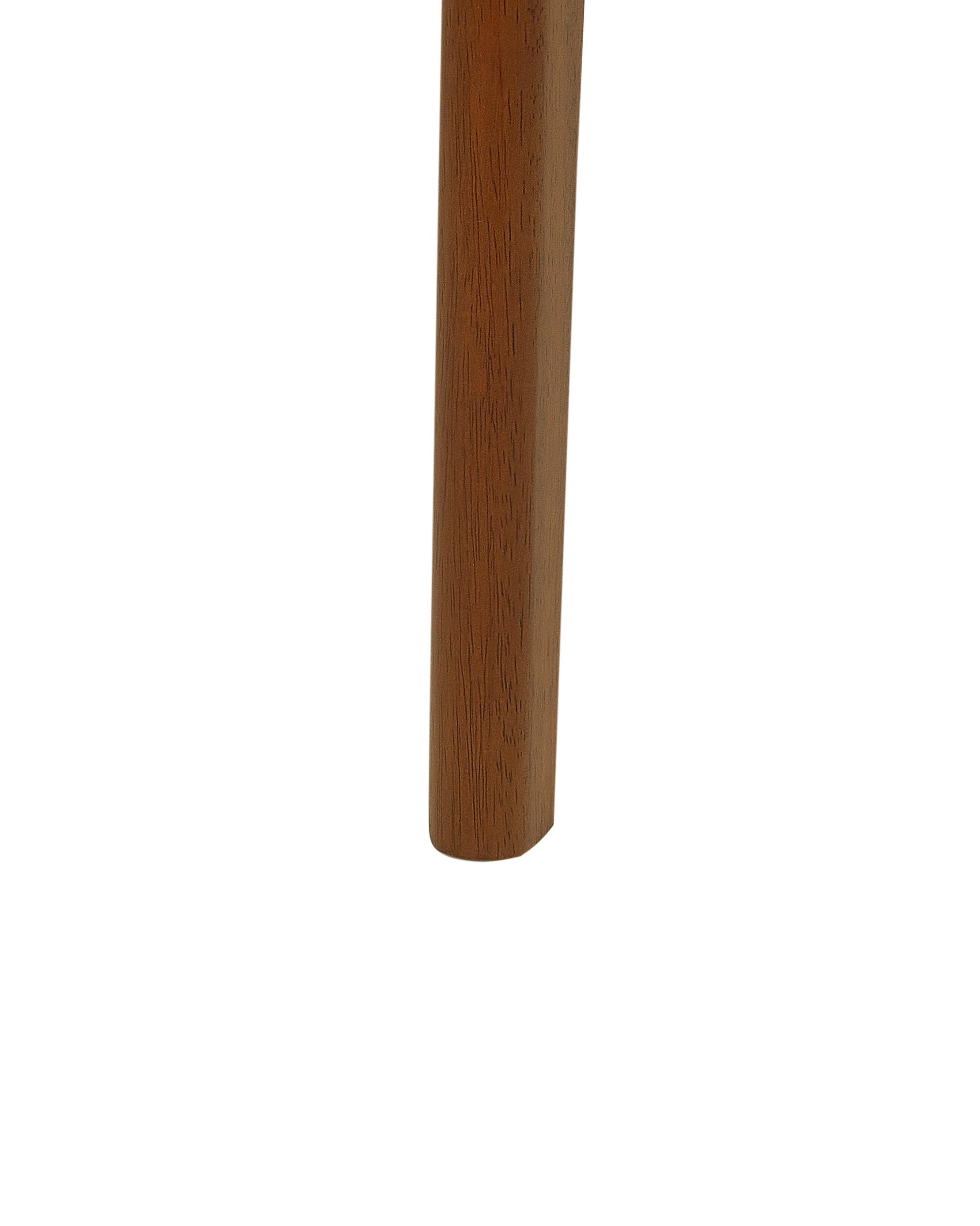 Set van 2 eetkamerstoelen MINIER Hout Donkerbruin/beige