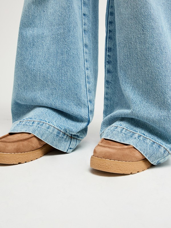 Sun And Done Jean loose Bleu Femme