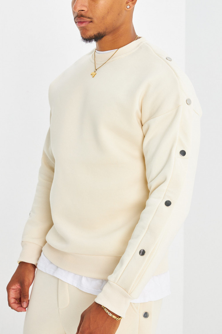 Ensemble 2 pièces sweat + jogging beige