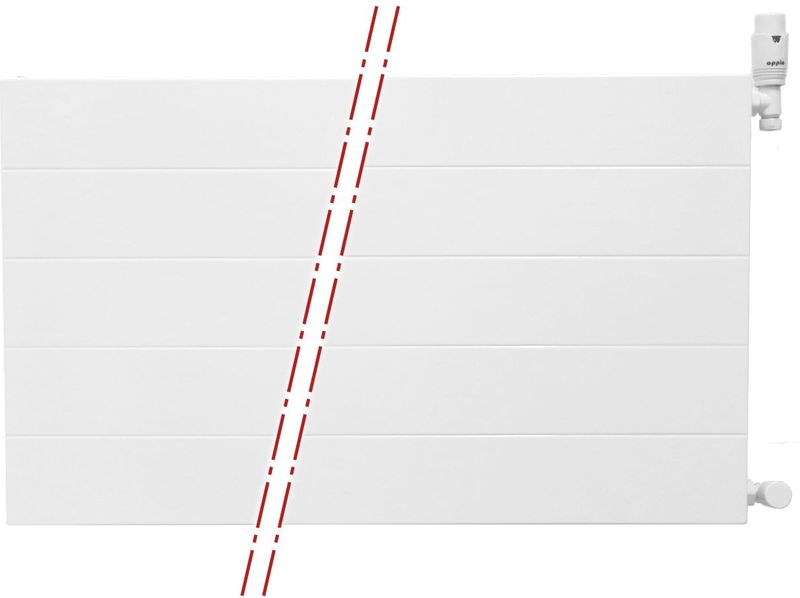 Oppio - Paneelradiator Compact 6 - Wit - 60x60 cm - 1314 Watt