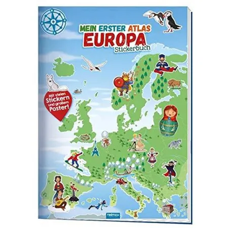 Trötsch Stickerbuch Mein erster Atlas Europa