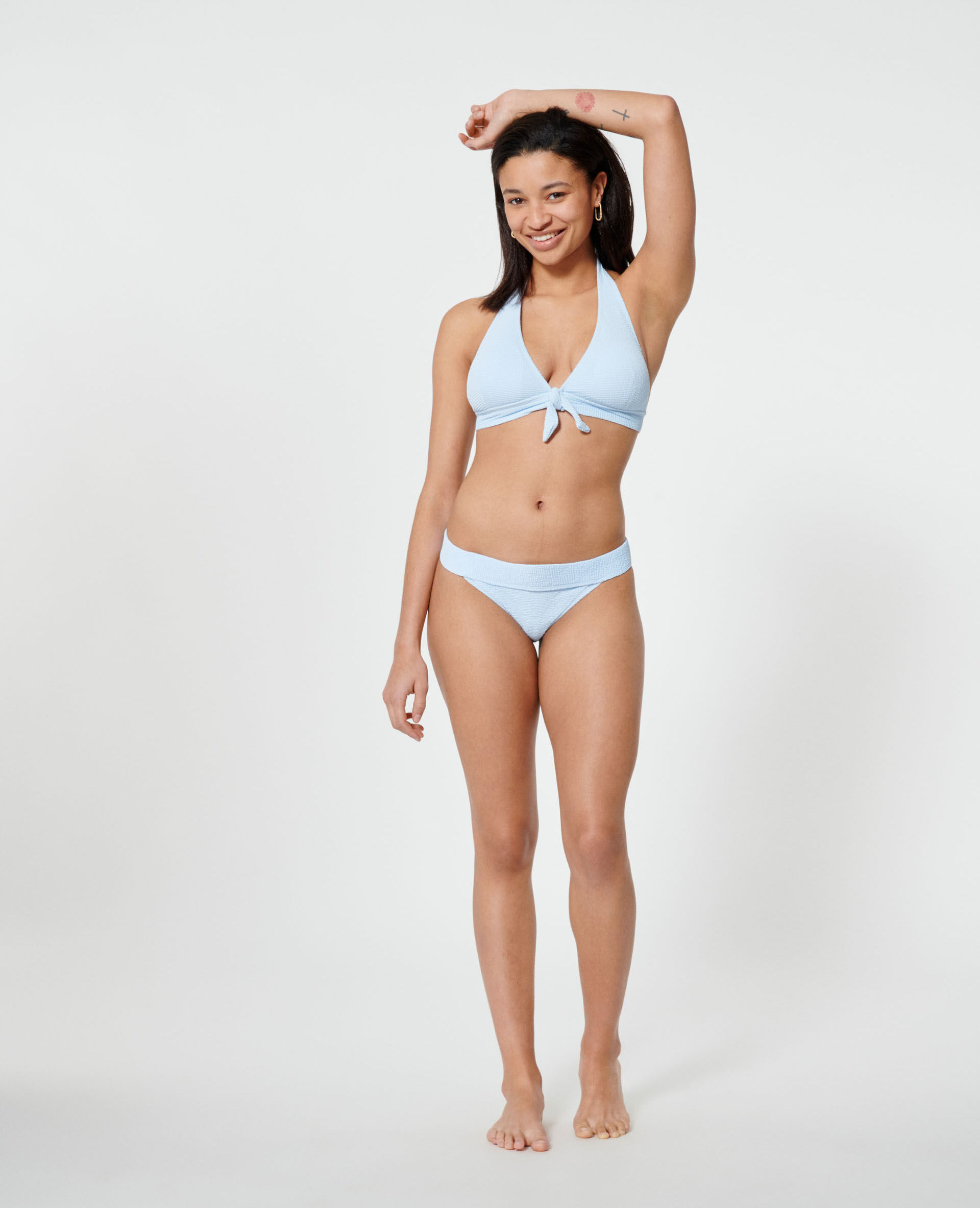 Haut de maillot de bain triangle - Bleu