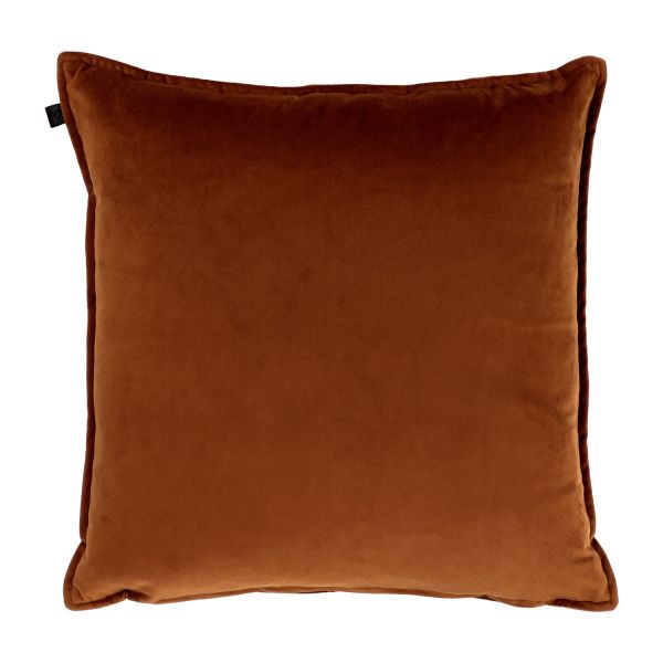 Overseas Middlestitch Kussen - 60 x 60 cm– Velours – Beige