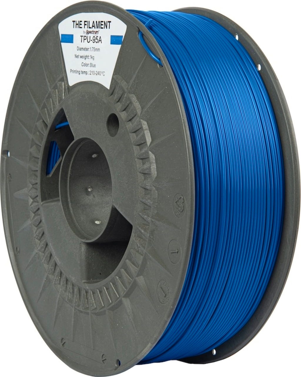 The Filament  TPU-95A Blue, 1,75 mm / 1000 g    TPU mit Shore-Härte 95A für funktionale Anwendungen in Blue