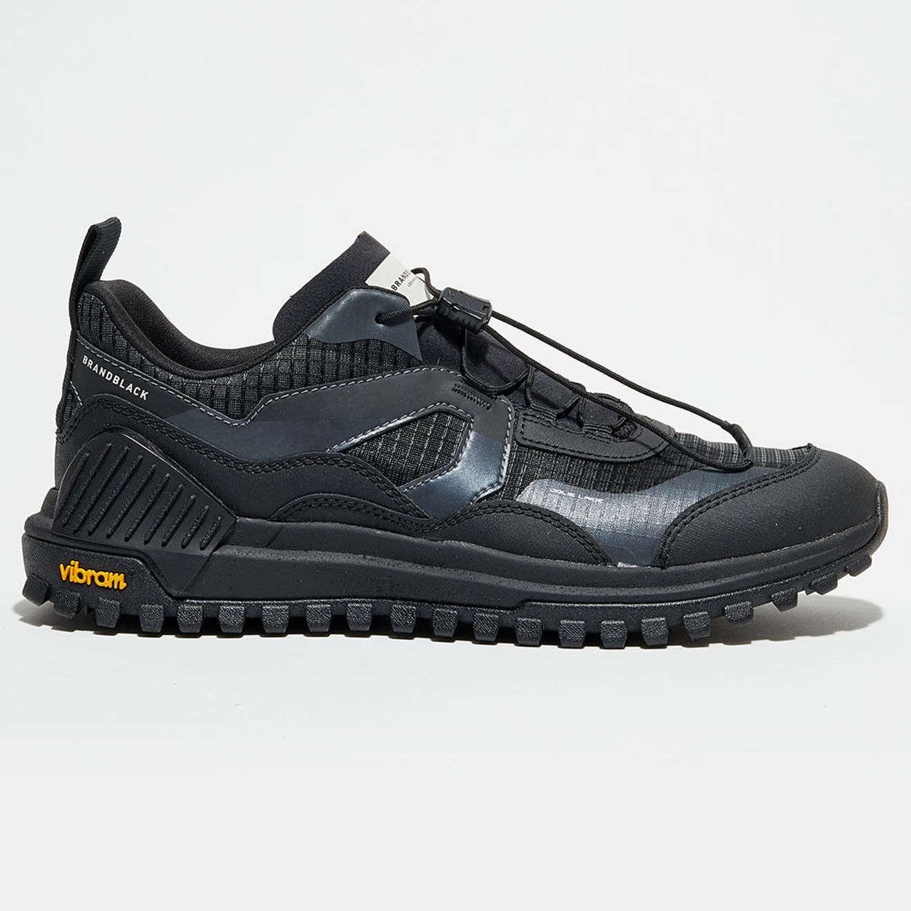 Brand Black Sneakers en Cuir & Textile Sierra noires