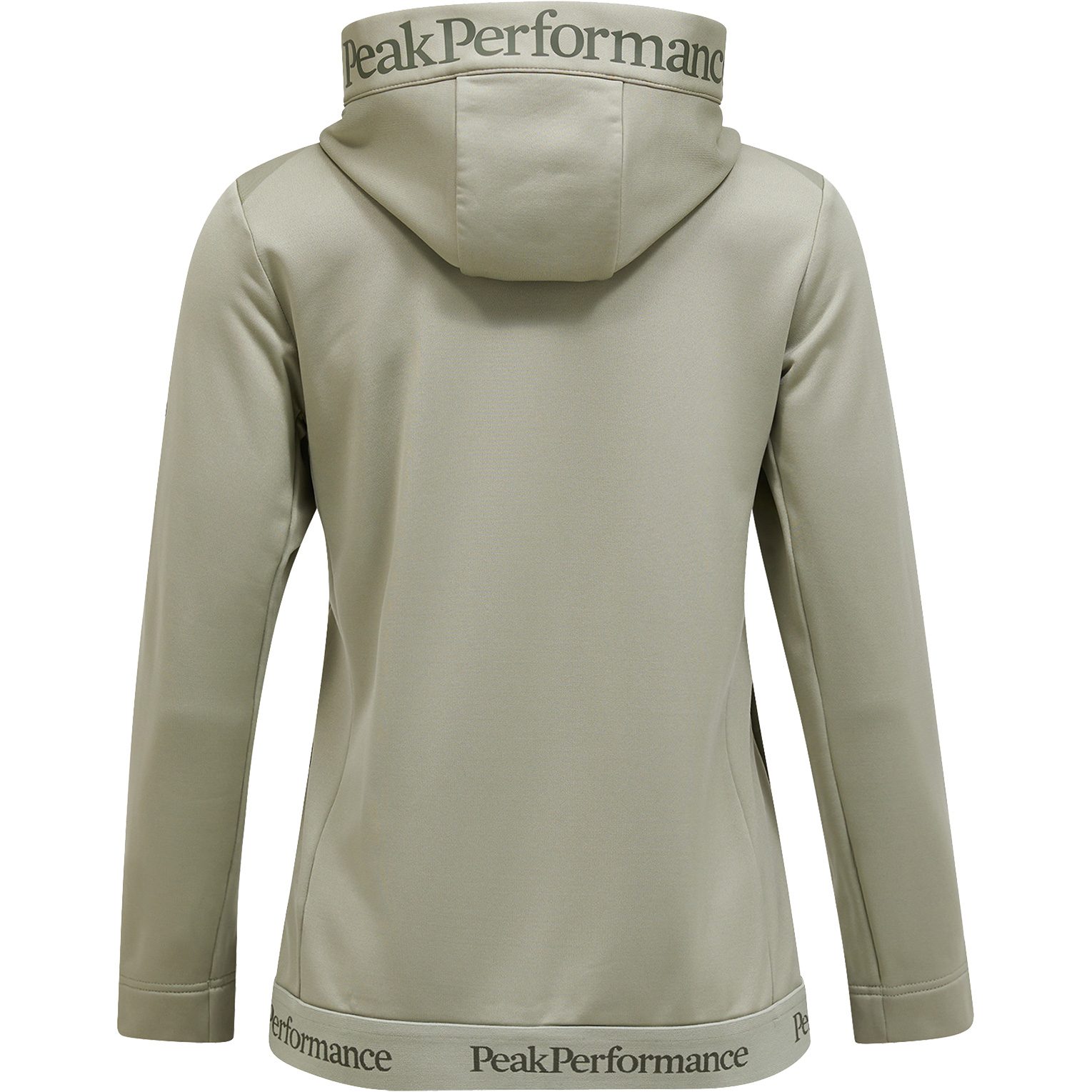 Peak Performance Rider Tech Zip Hood Midlayer-Jacke Damen limit green